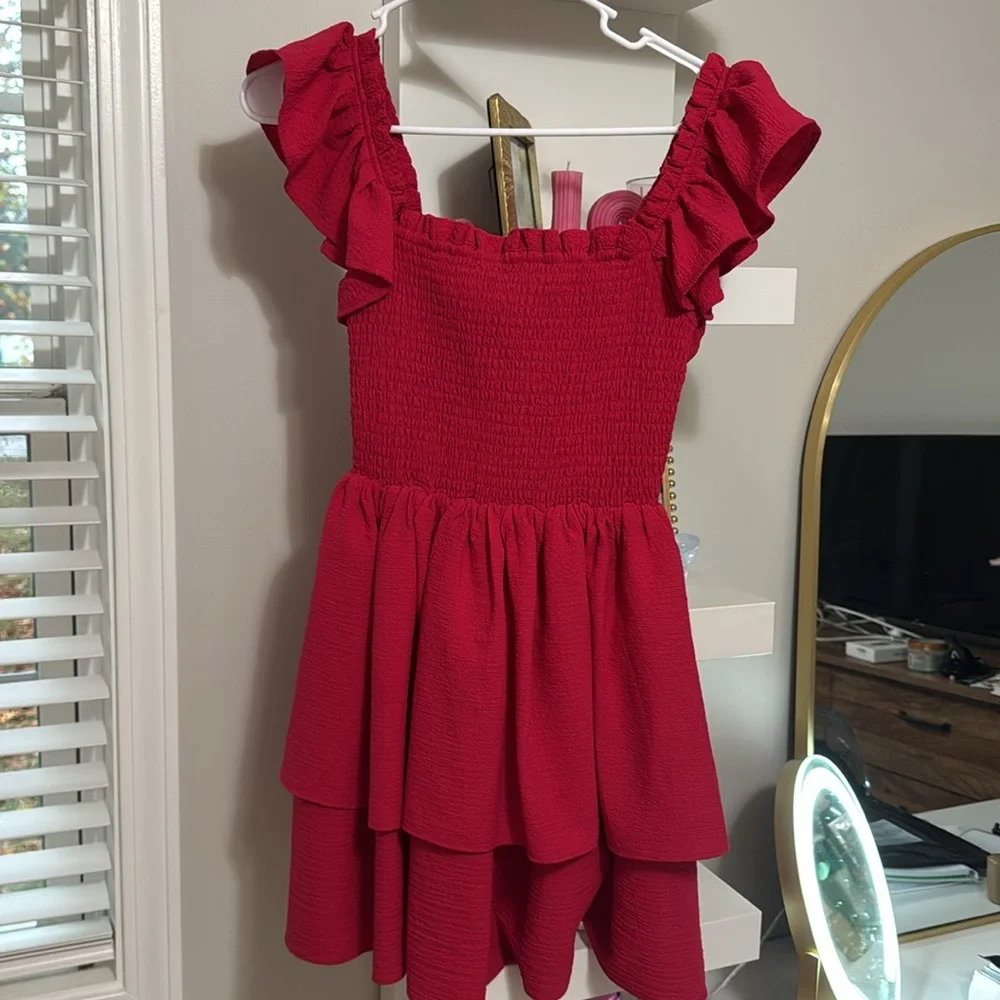 EXPRESS MINI RUFFLE DRESS - Picture 1 of 2